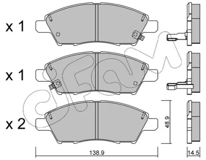 Тормозные колодки CIFAM 822-1079-0