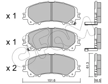 Тормозные колодки CIFAM 822-1082-0