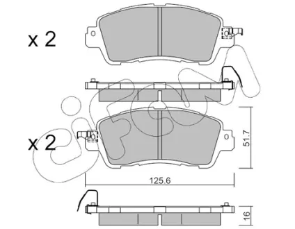 Тормозные колодки CIFAM 822-1085-0