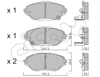Тормозные колодки CIFAM 822-1088-0