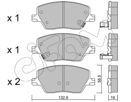 Тормозные колодки CIFAM 822-1103-0
