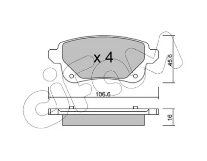 Тормозные колодки CIFAM 822-1112-0