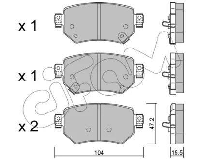 Тормозные колодки CIFAM 822-1159-0