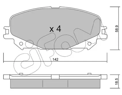 Тормозные колодки CIFAM 822-1176-0