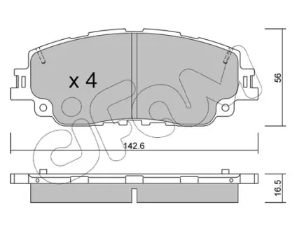 Тормозные колодки CIFAM 822-1227-0