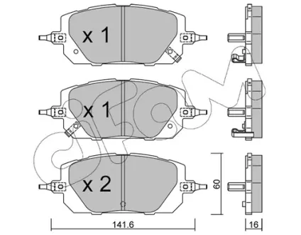 MAZDA Колодки гальм. передні MX-30 (DR) e-SKYACTIV 20- CIFAM 822-1295-0