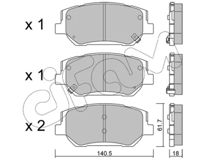 Тормозные колодки CIFAM 822-1297-0