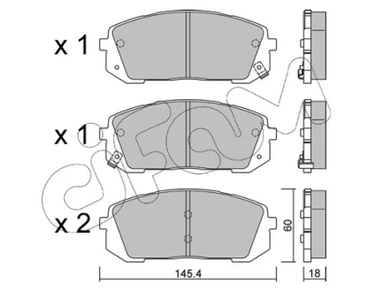 Тормозные колодки CIFAM 822-1298-0
