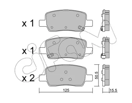 KIA Колодка гальмівні задні SORENTO IV CIFAM 822-1304-0