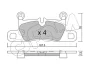 PORSCHE гальмівні колодки задн TAYCAN 19 Cifam 822-1315-0 (фото 1)