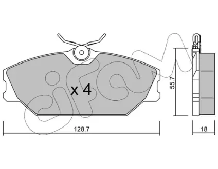 Тормозные колодки CIFAM 822-142-2
