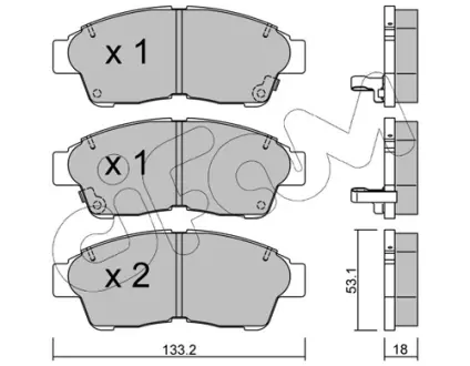 Тормозные колодки CIFAM 822-149-0