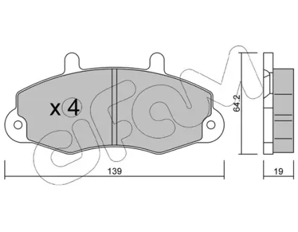 Тормозные колодки CIFAM 822-194-0
