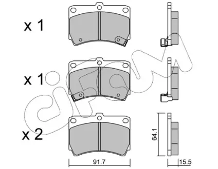 Тормозные колодки CIFAM 822-196-0