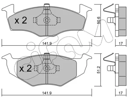 Тормозные колодки CIFAM 822-206-0