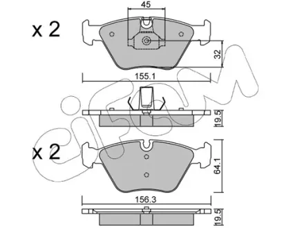 Тормозные колодки CIFAM 822-207-3