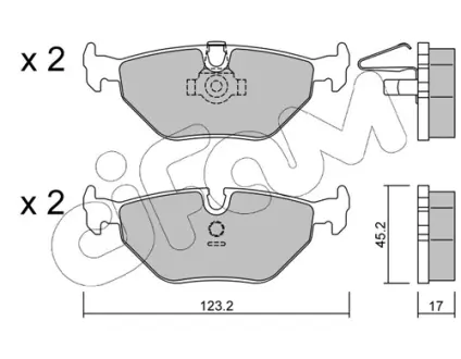 Тормозные колодки CIFAM 822-210-0