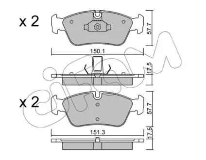 Тормозные колодки CIFAM 822-260-0