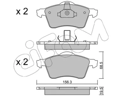 Тормозные колодки CIFAM 822-263-0