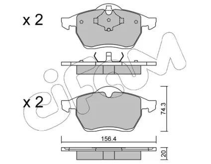 Тормозные колодки CIFAM 822-279-0