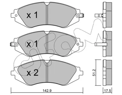 Тормозные колодки CIFAM 822-294-0