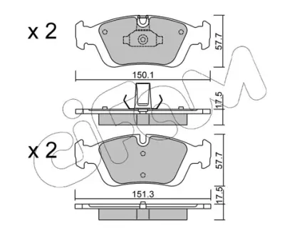 Тормозные колодки CIFAM 822-312-0