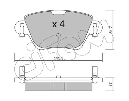 Тормозные колодки CIFAM 822-319-0