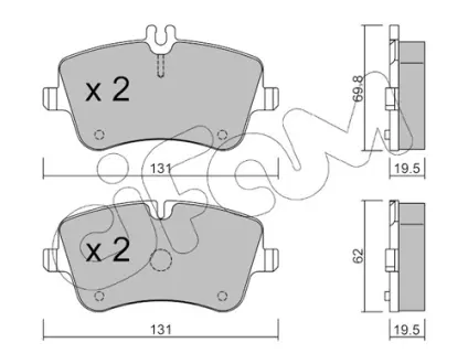 Тормозные колодки CIFAM 822-342-0