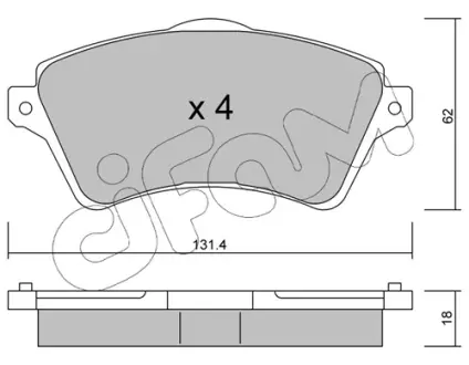 Тормозные колодки CIFAM 822-349-0