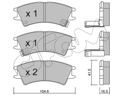 Гальмівні колодки CIFAM 822-361-0