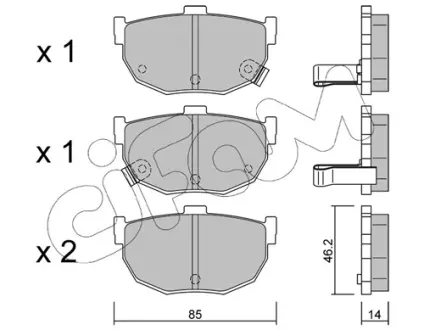 Тормозные колодки CIFAM 822-362-0