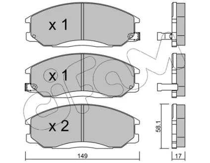 Тормозные колодки CIFAM 822-364-0