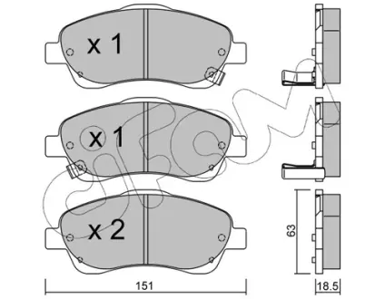 Тормозные колодки CIFAM 822-450-0