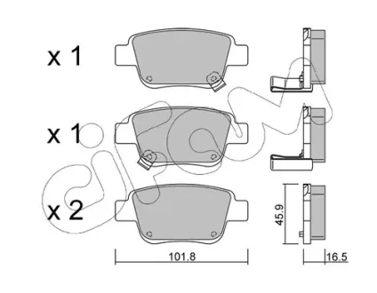 Тормозные колодки CIFAM 822-451-0
