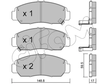 Тормозные колодки CIFAM 822-462-0