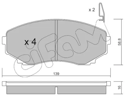 Тормозные колодки CIFAM 822-477-0