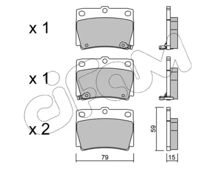 Тормозные колодки CIFAM 822-484-0