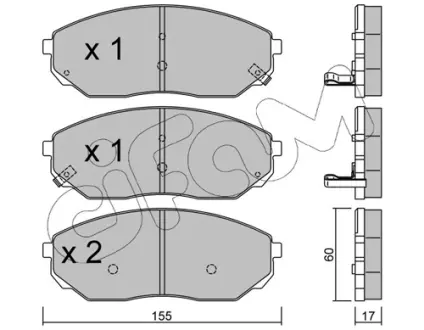 Тормозные колодки CIFAM 822-515-0