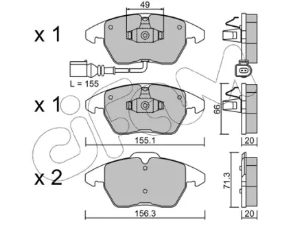Тормозные колодки CIFAM 822-548-0