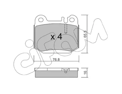 Тормозные колодки CIFAM 822-564-0