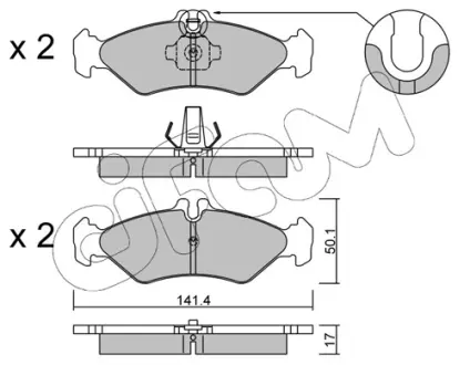 Тормозные колодки CIFAM 822-571-0