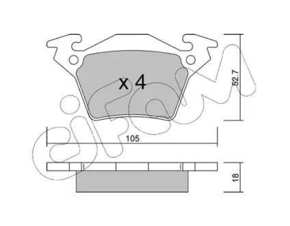 Тормозные колодки CIFAM 822-574-0