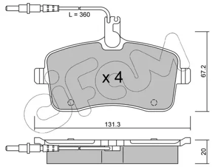 Тормозные колодки CIFAM 822-600-0