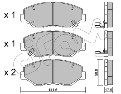 Тормозные колодки CIFAM 822-606-0
