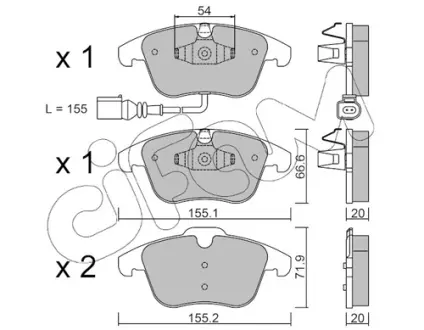 Тормозные колодки CIFAM 822-675-1
