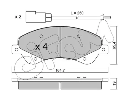 Тормозные колодки CIFAM 822-679-0