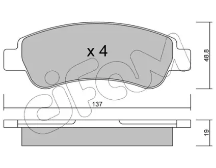 Тормозные колодки CIFAM 822-710-0