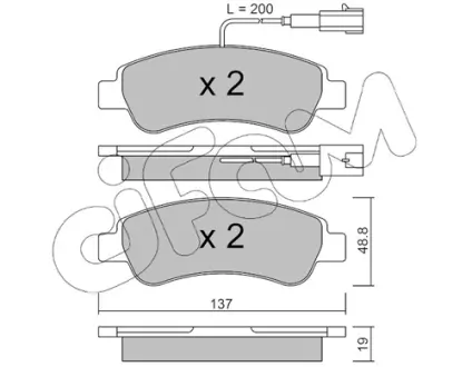 Тормозные колодки CIFAM 822-710-1