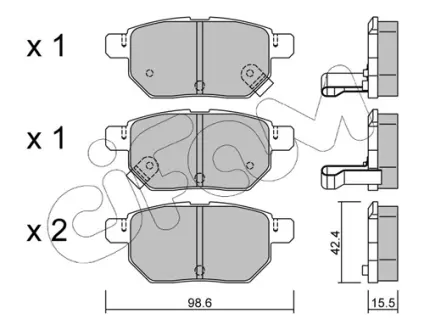 Тормозные колодки CIFAM 822-746-0