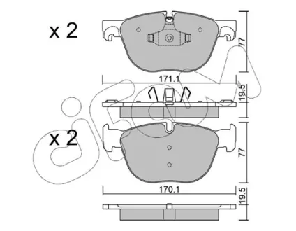 Тормозные колодки CIFAM 822-770-0